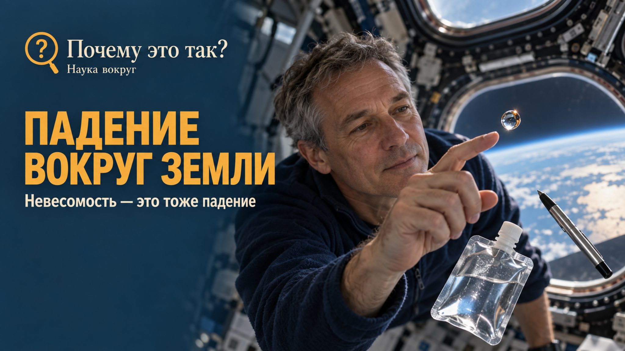 Почему космонавты на орбите невесомы: частая ошибка в объяснении и что на самом деле их держит