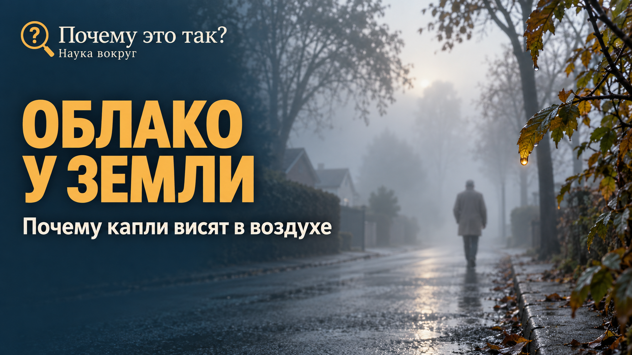 Почему образуется туман — и почему это не «видимый пар»