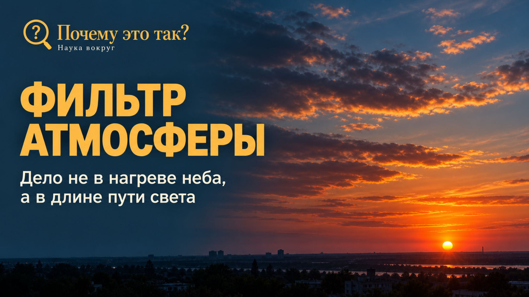 Почему закат красный, а небо днём синее — и при чём тут пыль и дым
