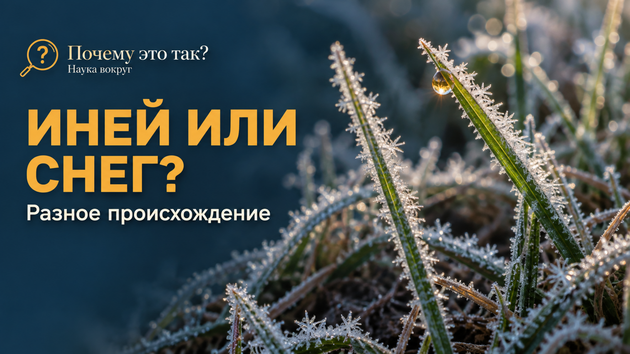 Чем иней отличается от снега
