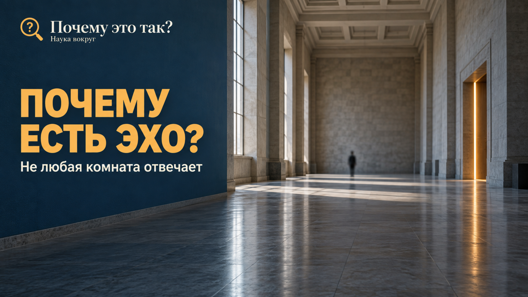Почему эхо слышно не в любом помещении