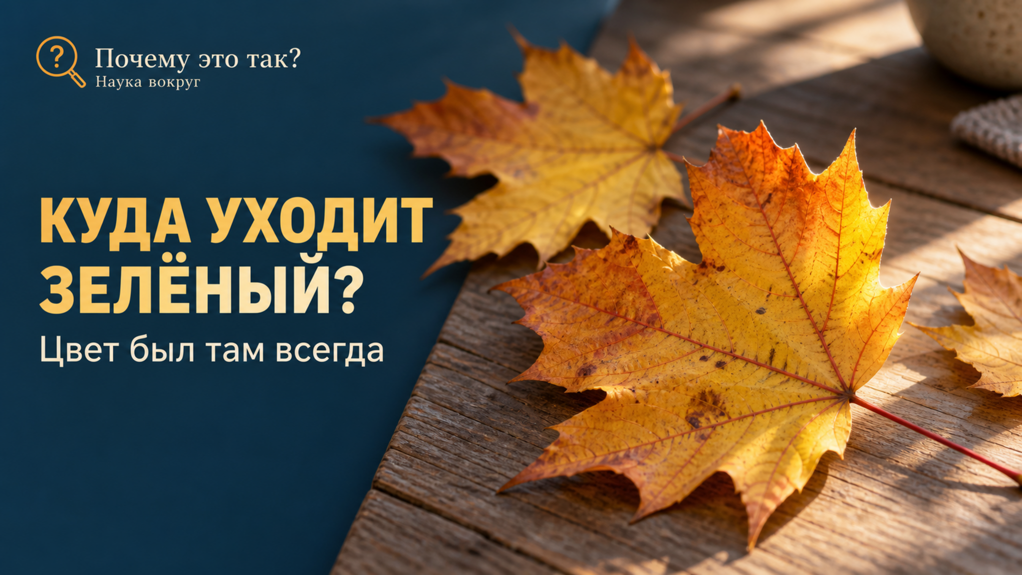 Почему осенью листья меняют цвет