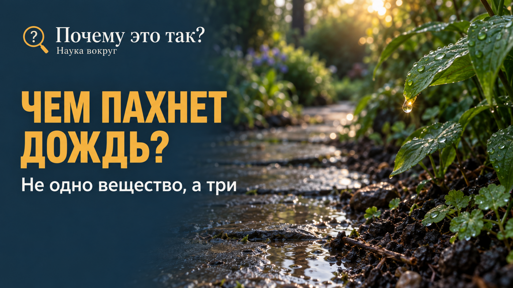 Почему после дождя появляется характерный запах