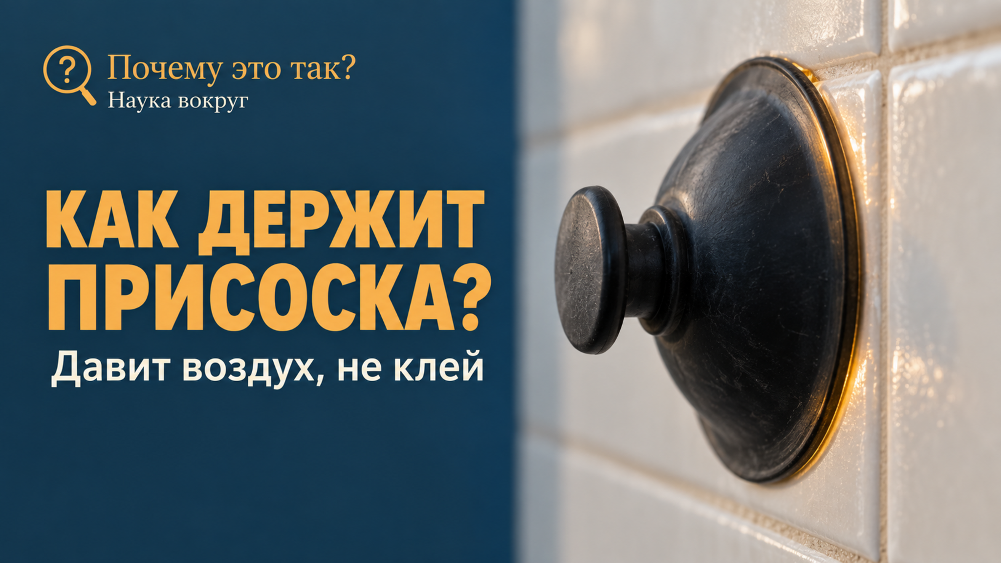 Как работает вакуумная присоска