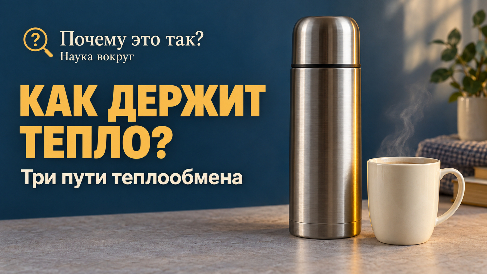 Как термос сохраняет тепло
