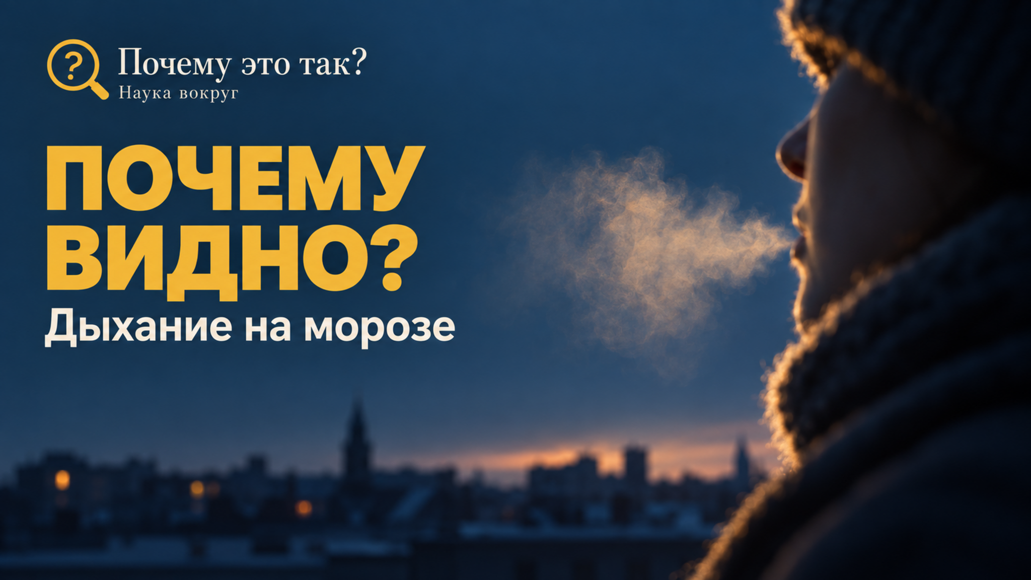 Почему зимой на морозе видно дыхание